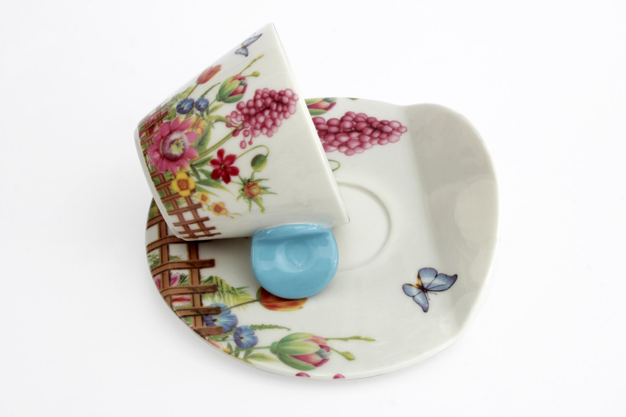 Gotowe danie na ceramicznym talerzu